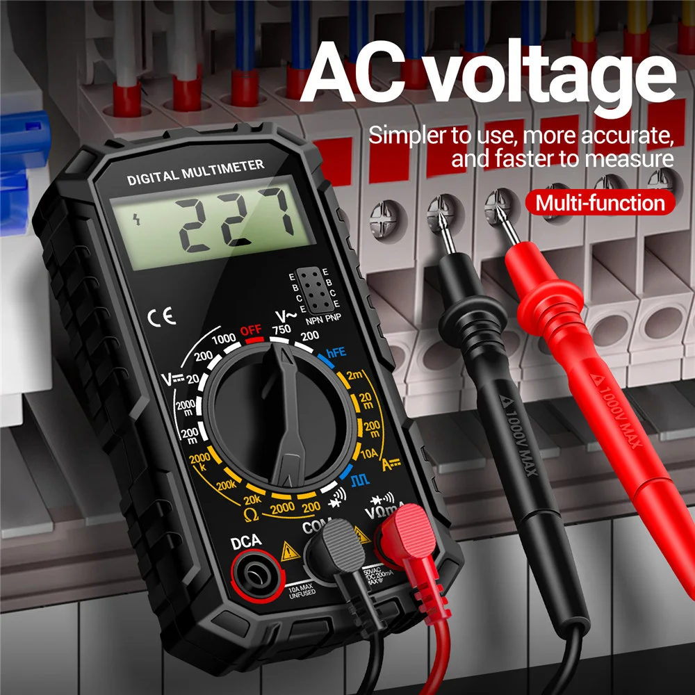 SZ308 Digital Multimeter Maximum Count 1999 Mini Digital Multimeter for Electrician Inspection And Repair Display digital multimeter multimeter tester