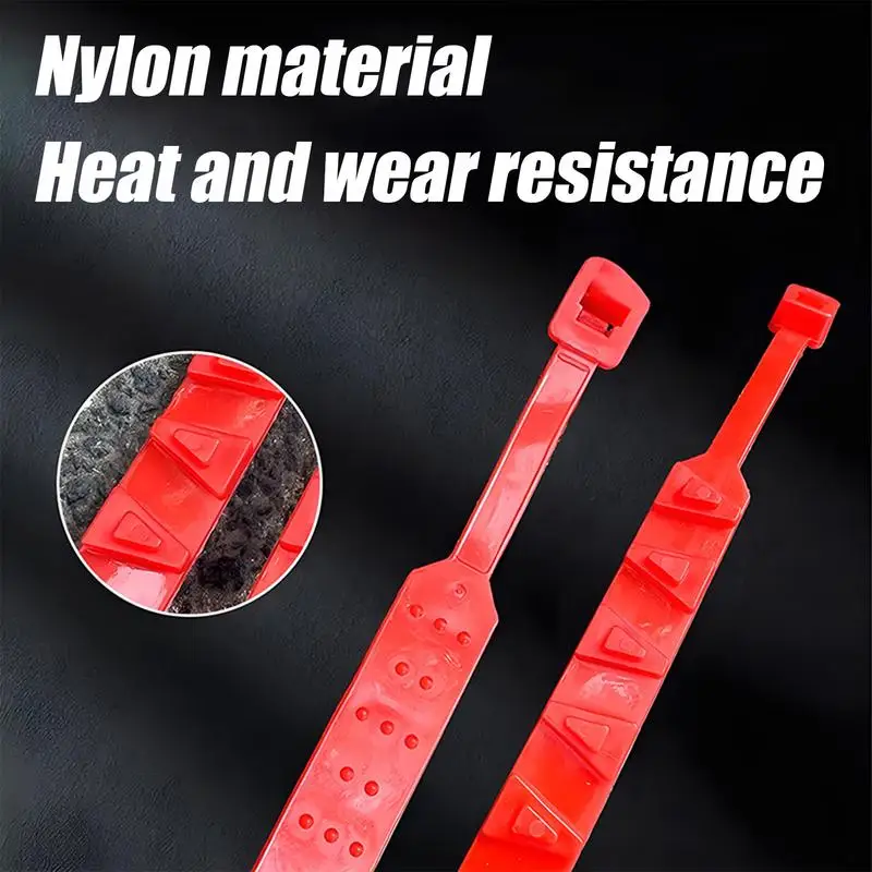 Snow Chains For Motorcycles Reusable Anti Snow Chain Nylon With Storage Bag Anti Skid Car Tire Chains Extrication Chain For