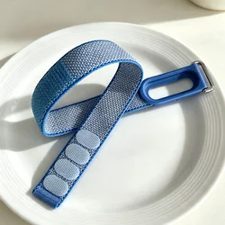 Breathable Nylon Loop Sport Bracelet Replacement Wristband - Fitbit Air (Blue)