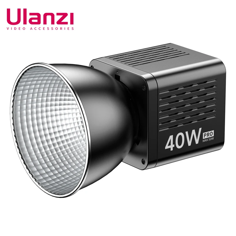 

Ulanzi L023 40W Pro Video Light Mini Bowens Mount COB Light Bi-color 2500-6500K 3400mAh Video Light for Photography