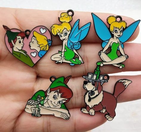 Colorful Cartoon Enamel Charms for DIY Jewelry and Crafts (Set of 10)
