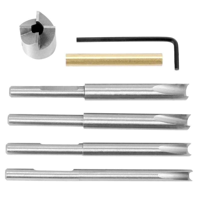 HOT-Pen Barrel Trimming System With 3/4 Inch Cutting Head,7Mm, 8Mm, 3/8 Inch, 10Mm Pilot Shafts, Pen Barrel Mill Trimmer Set