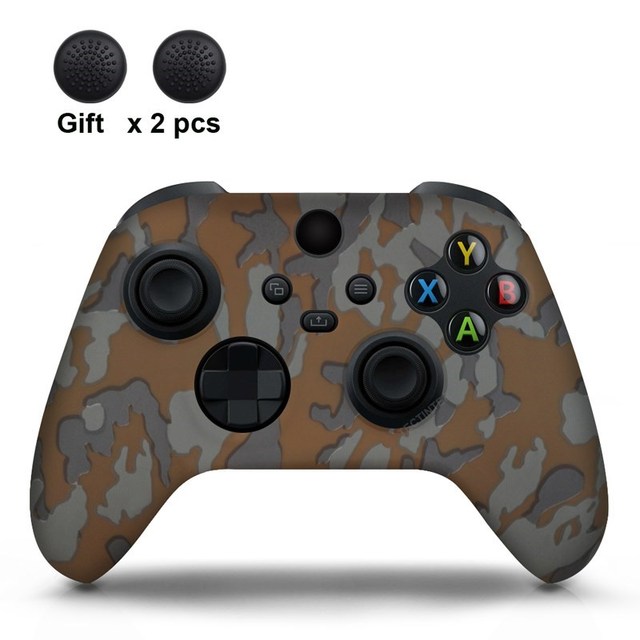 Silicone Case For Xbox Series X/S Controller Protective Skin Gamepad Rubber Skin Thumb Grips Cap Joystick Cover Shell
