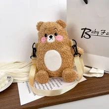 

Kawaii Plushie Cute Bear Plush Toys Girl Bags Kid Backpack Bolsa Infantil Menina Purse Anime Soft Fluffy Accessories Decoration