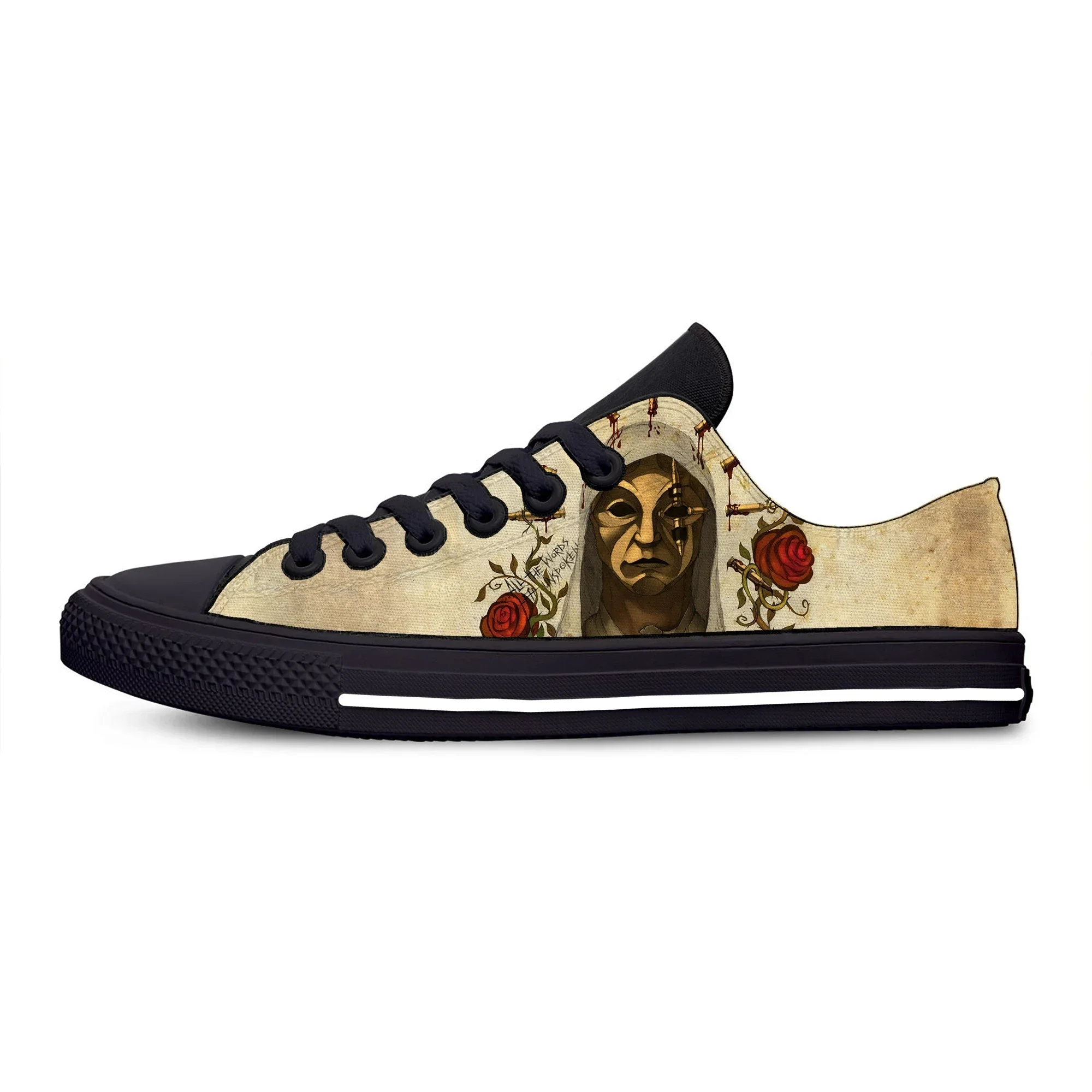 Custom Fashion Man Shoes Man Lightweight Sneakers Breathable Woman Canvas Shoes High Quality Low Top Hollywood Undead Board Shoe 2