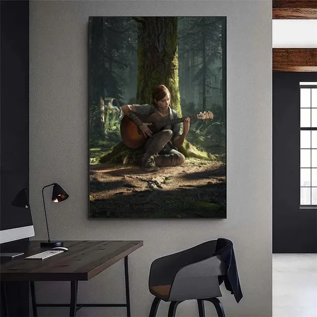 The Last of Us Part II Game Poster Gallery Prints Wall Decals Home Decor Decoration Self Adhesive Living Room Sticker 2