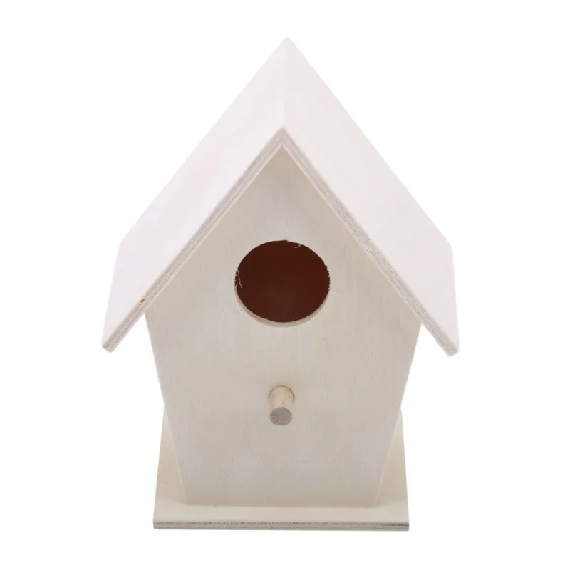 Wooden Mini Bird Cage Hanging Birdhouse Box For Outdoor Garden Yard Decoration Wooden Parrot Nest bird house bird cage