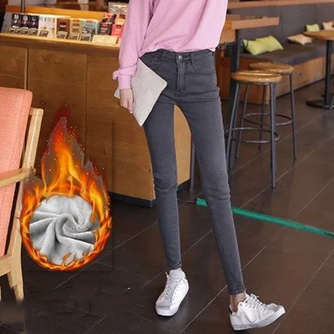 Winter Jeans Pants Women Skinny Jeans