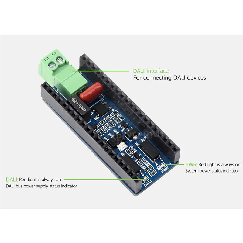 Pico DALI2 DALI communication Expansion Board For ESP32 C6 S3 control multiple LED