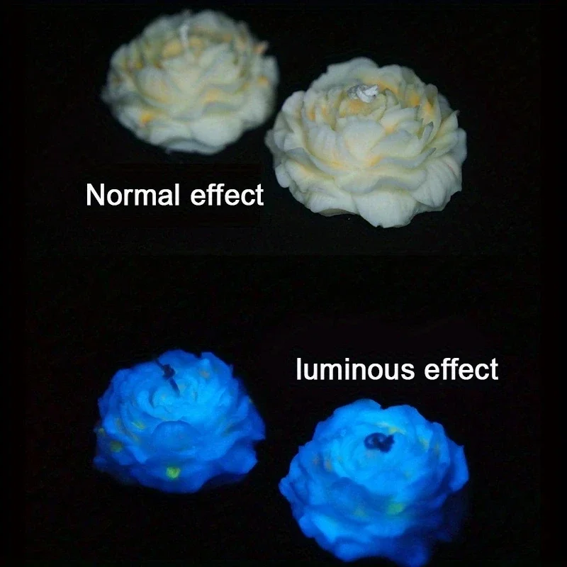 1 pack of low-temperature candle high brightness luminous powder luminous pigment DIY candle dropper filling material