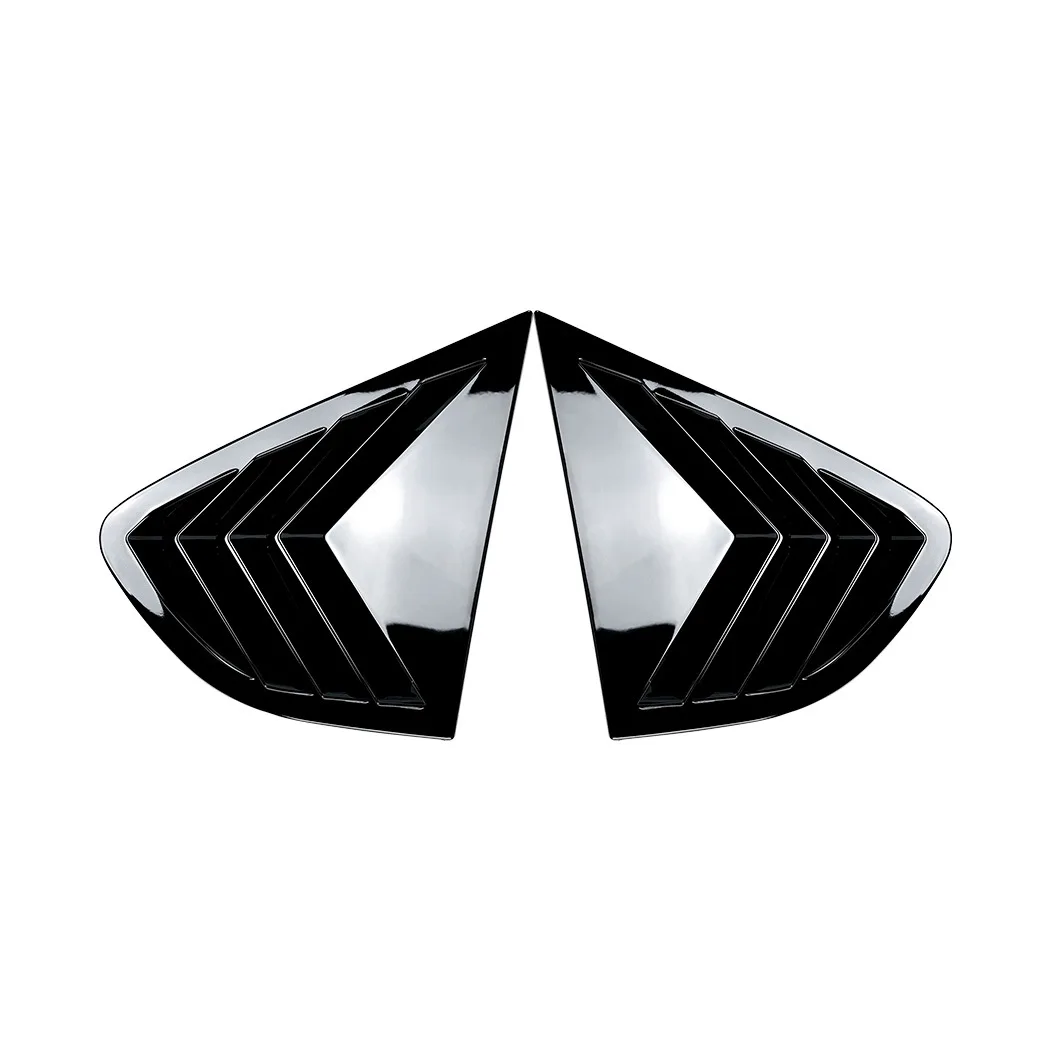 BMW X4 F26 2014-2018 리어 윈도우 사이드 루버 셔터 트림 커버 카본 파이버 룩/글로스 블랙 테일 윈드실드 블라인드 적용