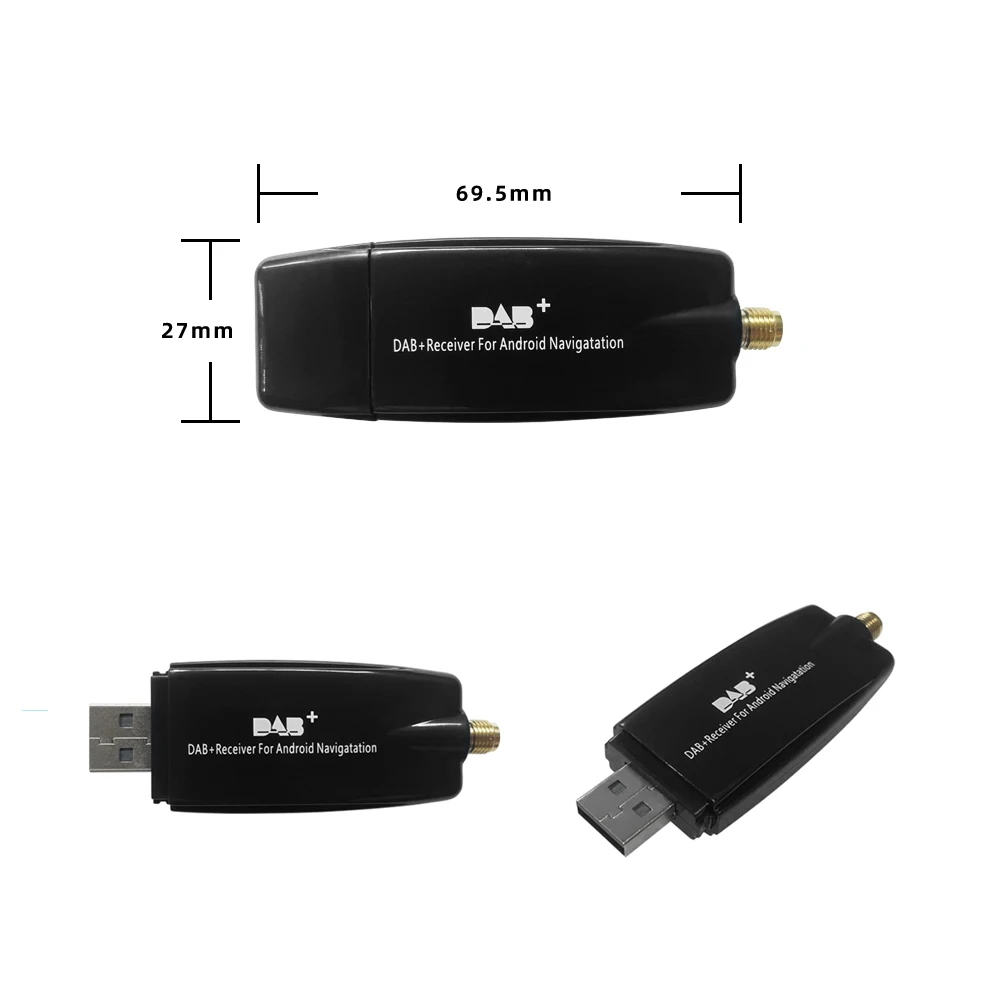 Antenne DAB de voiture USB diffusion numérique DAB + adaptateur récepteur  de boîte Radio pour autoradio Android Applicable pour l'europe australie –  ESSGOO