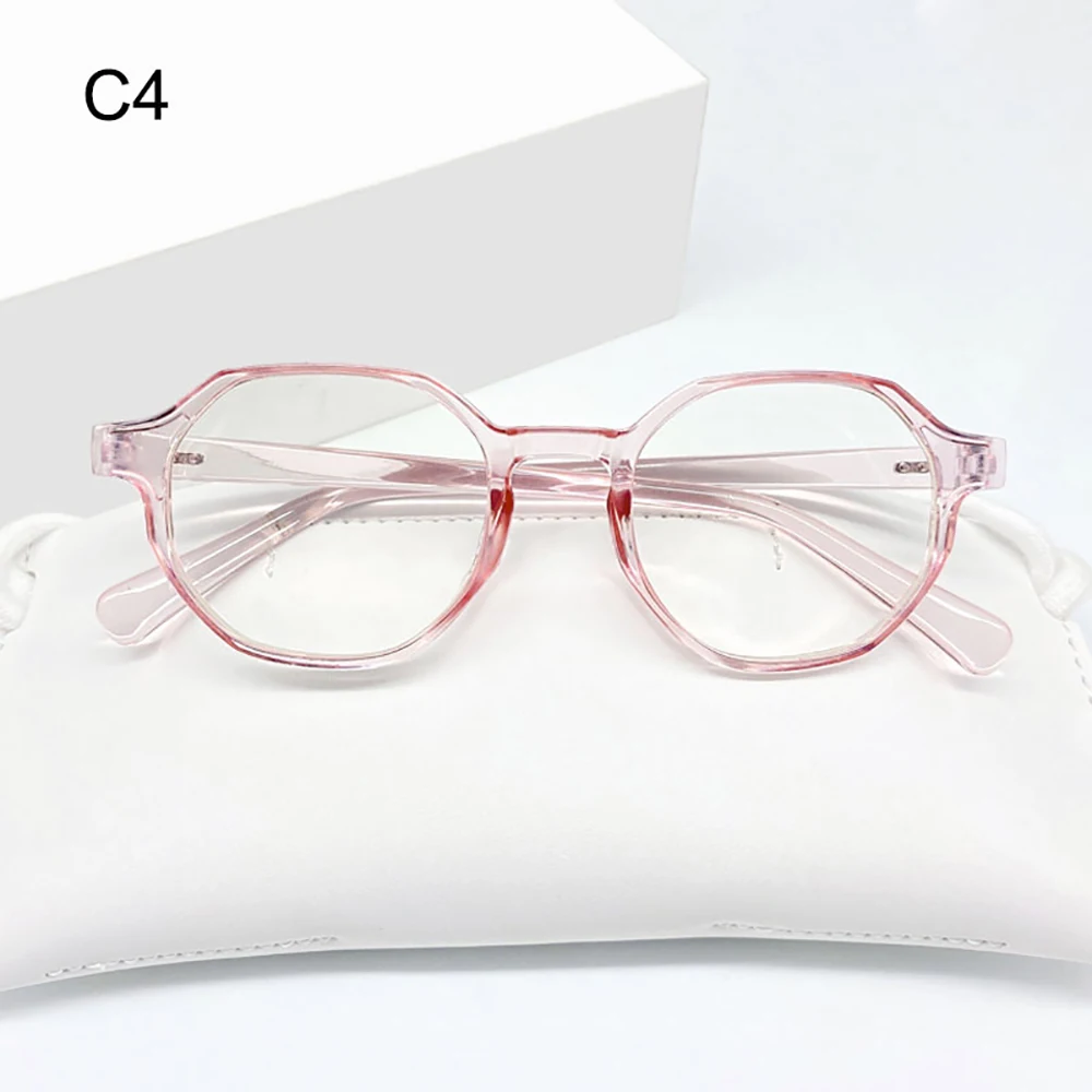 Anti Blue Light Eyewear Classic Computer Optical Eyewear Fashion Plain Glasses Stylish Retro Polygon Frame Glasses For Fishing
