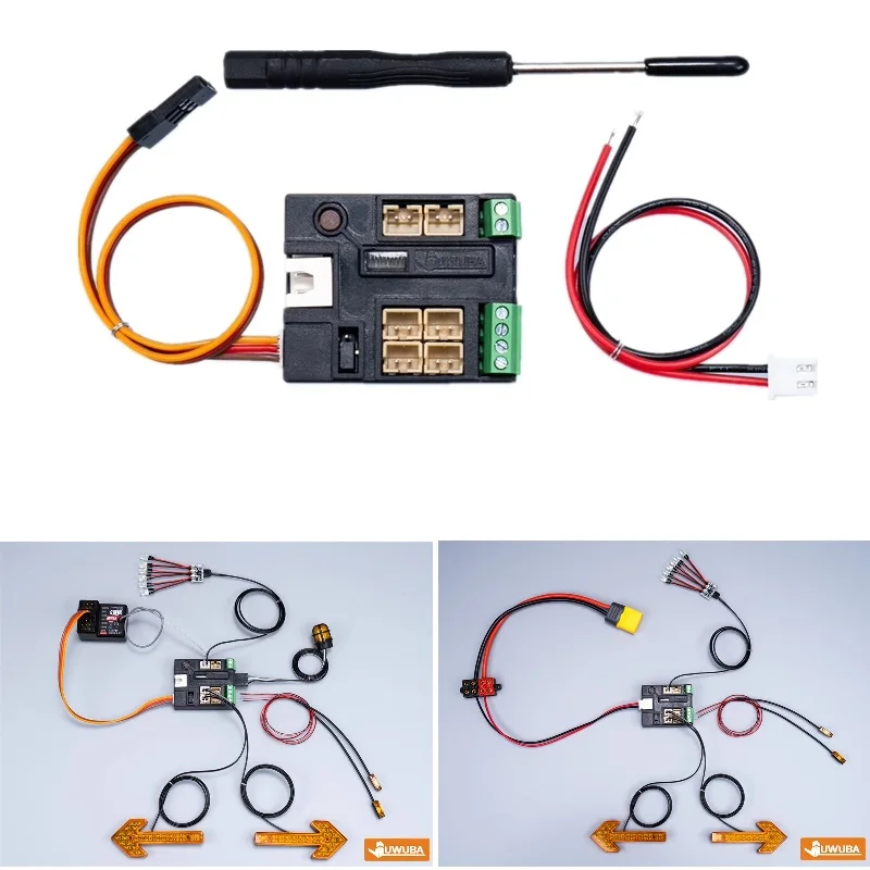 JUWUBA LED Treiber Controller Strobe Modul für 1:14 Tamiya RC Lkw Für Scania BENZ Für VOLVO MAN Diy Teile
