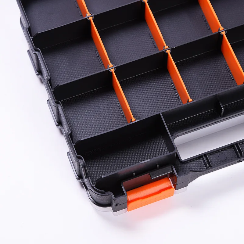 Plastic toolbox side view