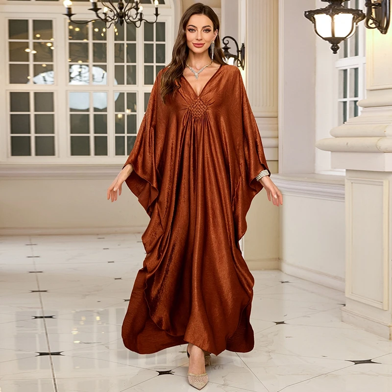 green emerald velvet dress Full Sequin Luxury Maroon Evening Formal Wedding Kaftan Dress 42 main image 0