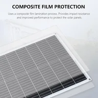 panneau solaire 500W 400W 200W 100W Kit flexibles Panneaux solaires photovoltaïques portables Câbles de connexion PV 12V 24V Module solaire pour Yacht RV, Camping, Maison, Bateau, Marine, Surface courbe - Durable, 3