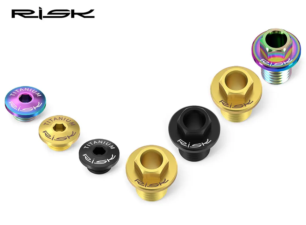 2 stücke RISIKO Rennrad Shift Shifter Hebel Öl Entlüftung Bolzen Schraube Titan Disc Bremse Kabel Schlauch Locking Schrauben Für shimano – Detail 7