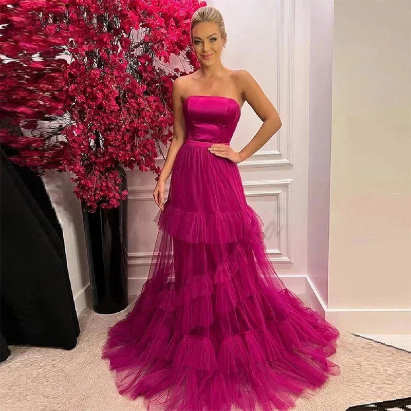 

Elegant Dresses for Women Evening Dress Robe Prom Gown Formal Party Long Luxury Suitable Request Occasion 2024 Wedding Women's