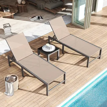 Patio Chaise Lounge 24.4" Wide Lounge Chair 1