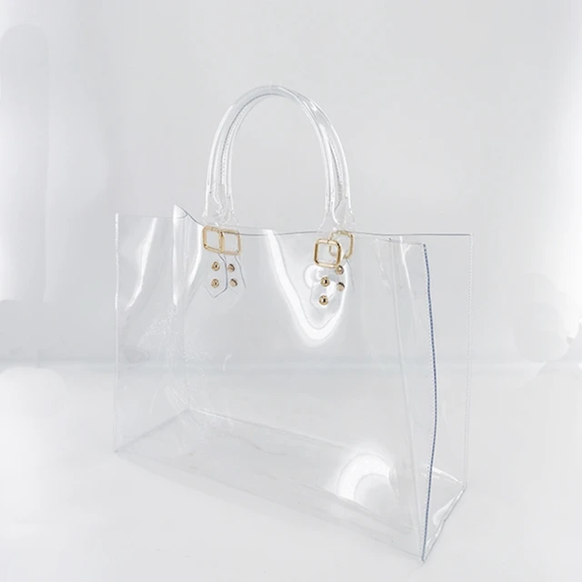 Fashion Transparent Bag Women, Large Capacity Clear Bag