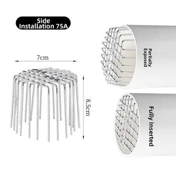 ตะแกรงกรองน้ำฝนสแตนเลสสำหรับรางน้ำฝน ป้องกันการอุดตัน ขนาด 50-200 มม. 5