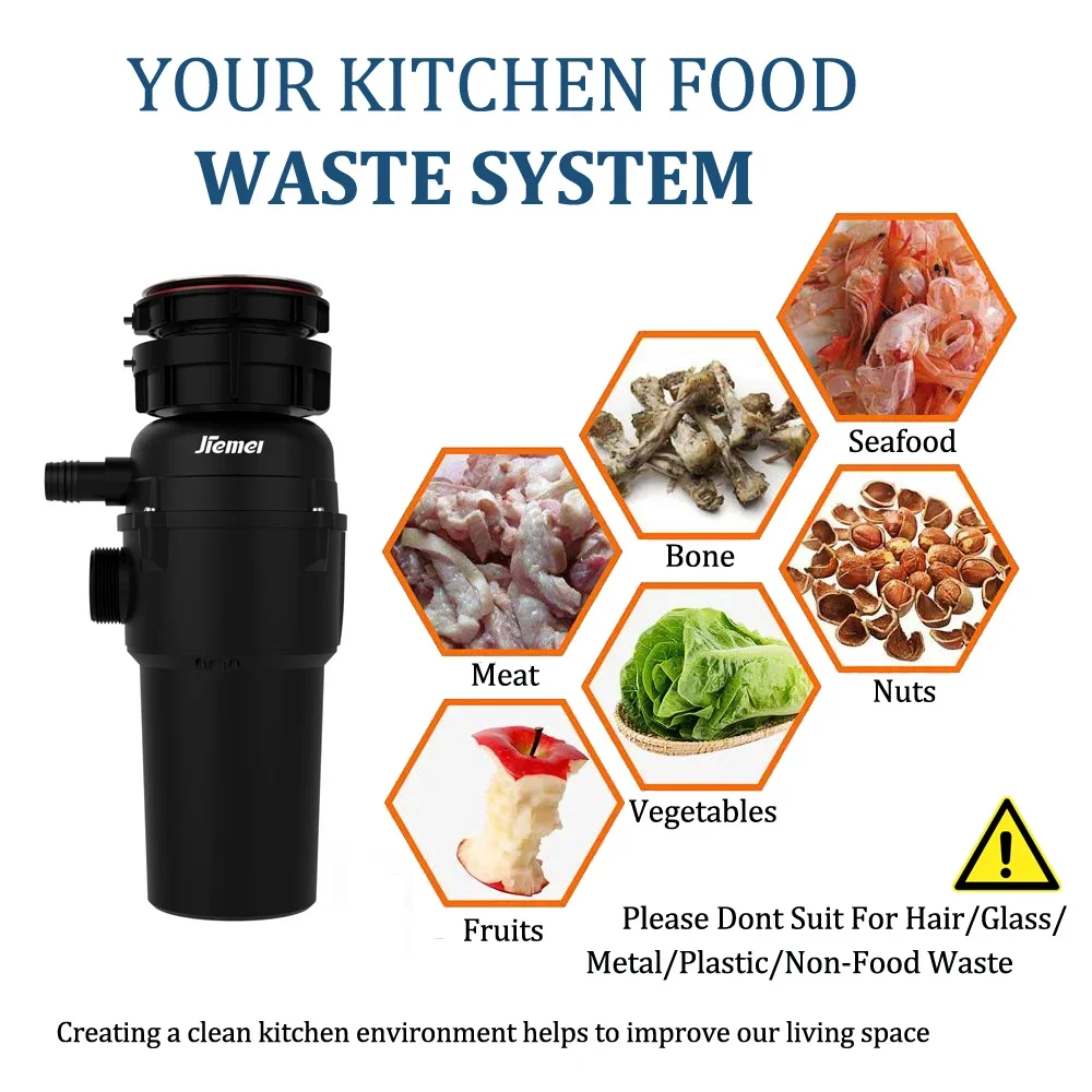kitchen sink food waste shredder Food Waste Disposers food garbage disposer