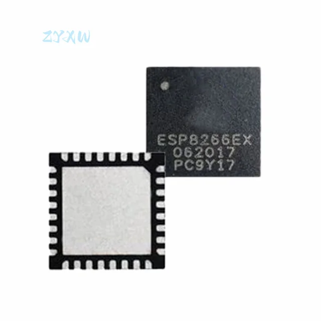 1 Pz Nuovo Originale Esp8266Ex Esp8266 54Mbps 2.4Ghz Wifi I2C,I2S,Spi,Uart Qfn-32-Ep(5X5) Ic Ricetrasmettitore Rf