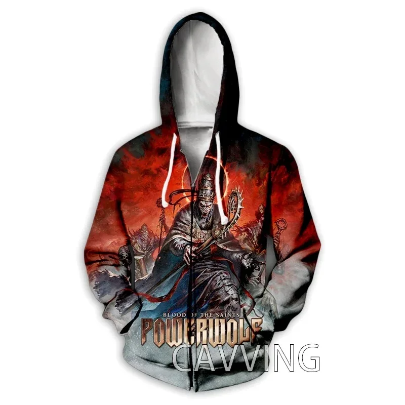 thumbnail image 1 of Nueva sudadera con capucha con cremallera y estampado 3D de Powerwolf para hombre, sudadera deportiva de estilo hip hop callejero para exteriores, abrigo informal con capucha para hombre, 1 of 5