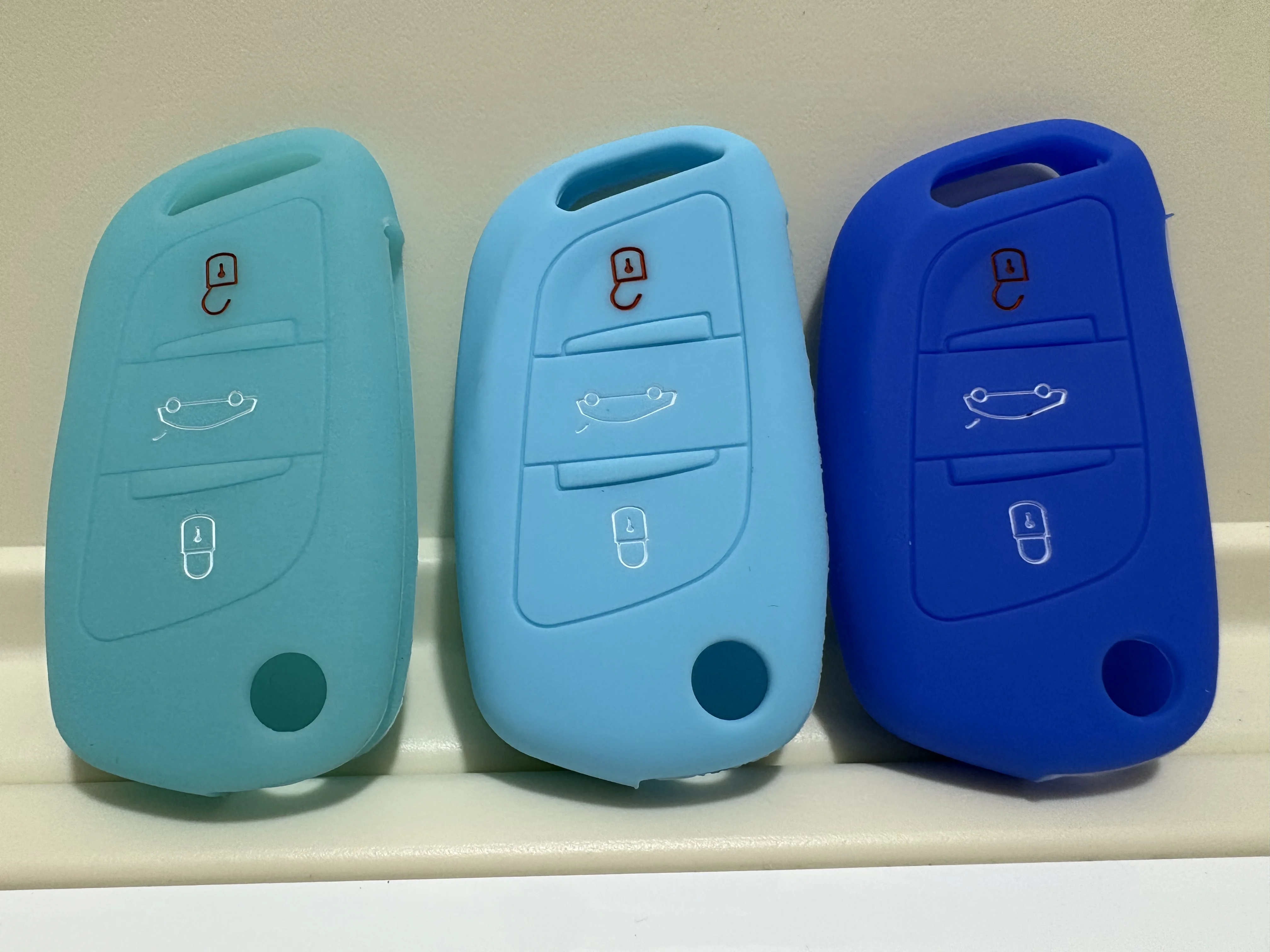 1Pc 3 버튼 실리콘 키 Fob 커버 케이스 시트로엥 C2 C3 C4 C5 C4L DS3 DS4 DS5 DS6 자동차 원격 플립 쉘 빈 보호기 부품