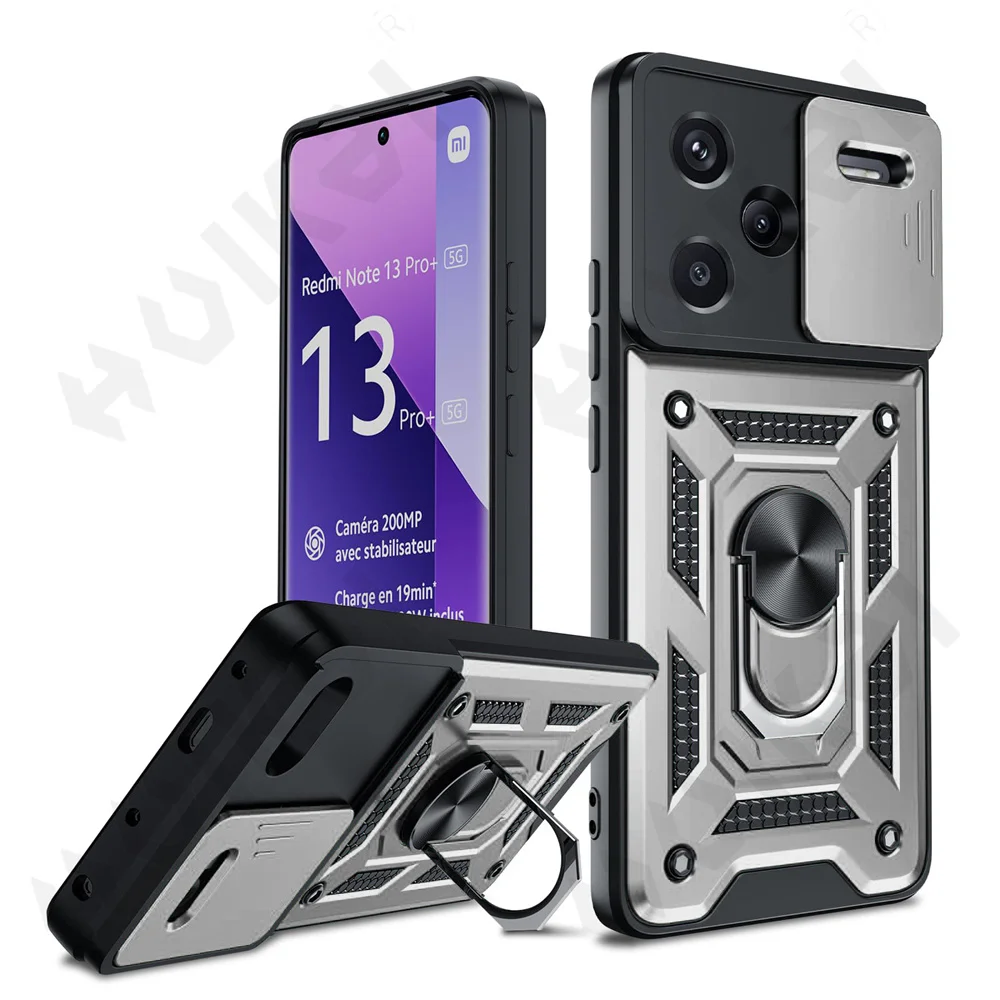 Premium Slide Camera Protector Armor Case with 360-Degree Ring for Ultimate Phone Protection