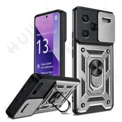 Premium Slide Camera Protector Armor Case with 360-Degree Ring for Ultimate Phone Protection (Silver)