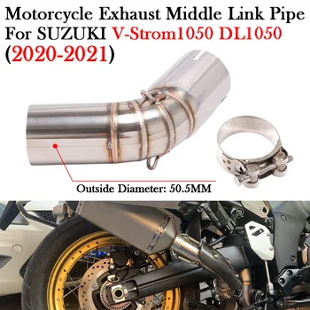 Slip-On For SUZUKI V-STROM1050 DL1050 V-STROM DL 1050 2020 2021 Motorcycle Exhaust Escape Moto Modify Muffler Middle Link Pipe