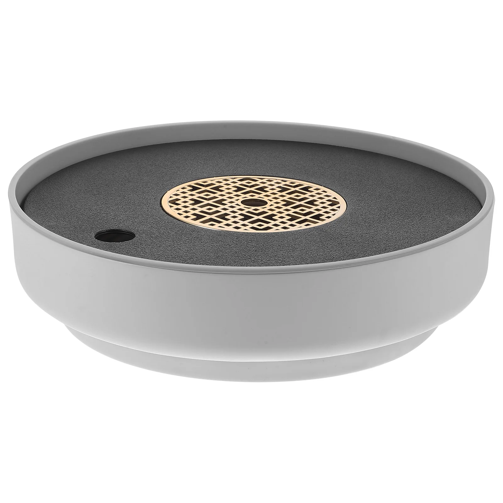 

Tea Plates Home Tray Double-layer Draining Pan Serving Plastic Teapot Round Teacup