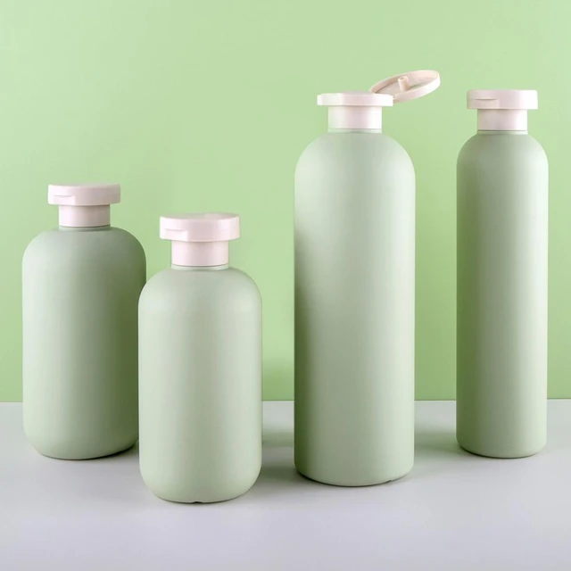 Botellas Vacías de 200/260/300/400ML, botes rellenables a prueba de fugas,  diseño abatible, loción, crema, champú, contenedores de viaje, 4 paquetes -  AliExpress