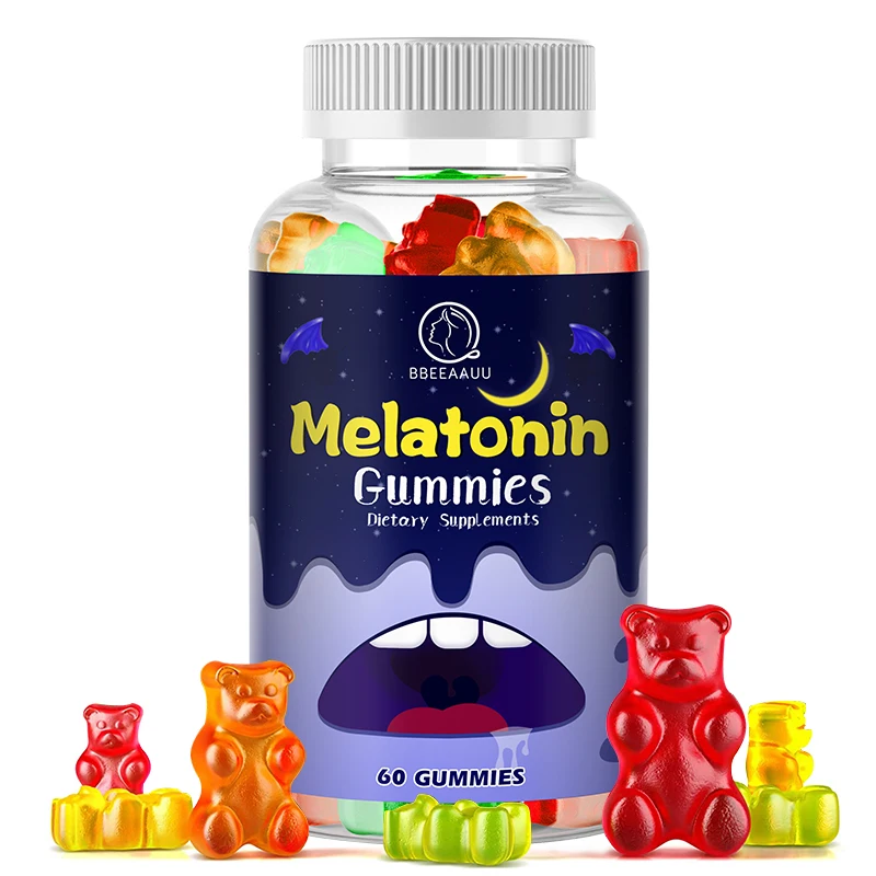 

BBEEAAUU 10mg Melatonin Gummies Sleep Better Adjust time Difference Immunity Health Good Night Deep Sleep Good Mood