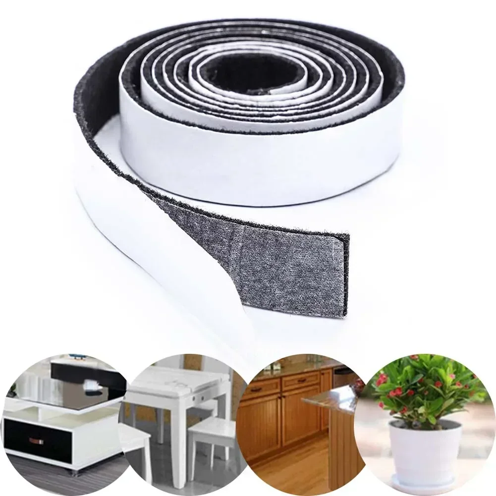 Self-Adhesive Felt Furniture Pad Roll For Hard Surfaces Heavy Duty Felt Strip 1M For Getting Scratches Home Improvement felt furniture pad