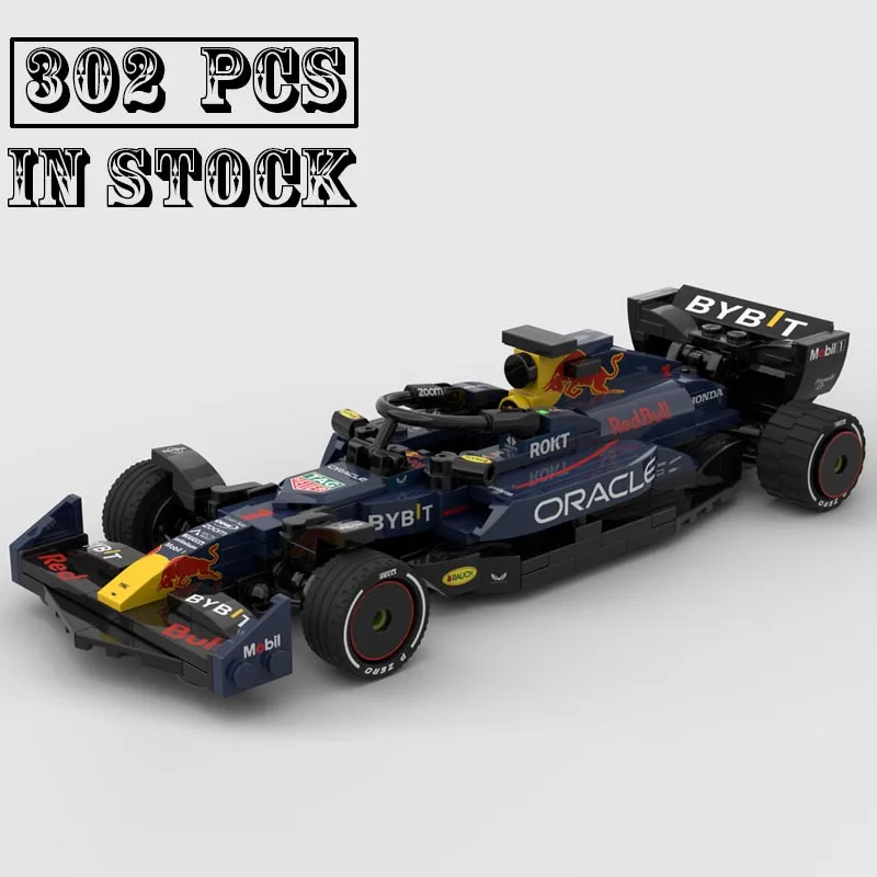 

New Testarossa MOC-141349 F1 RB19 Team Stake Formula 1 Race Car Model Buiding Kit Creators Block Bricks Kids Toys Birthday Gifts