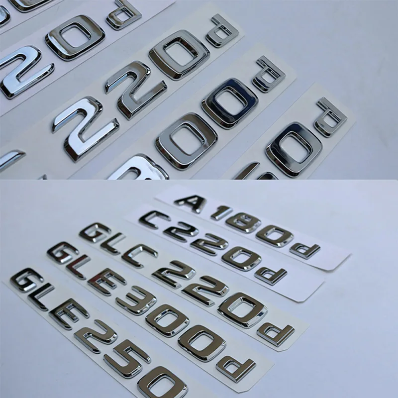 Auto Schwanz Hinten Stamm Abzeichen Emblem Brief Aufkleber Für Mercedes Benz GLC X253 GLC260 GLC220d GLC350 GLC200 4MATIC GLC250d GLC400 – Detail 7