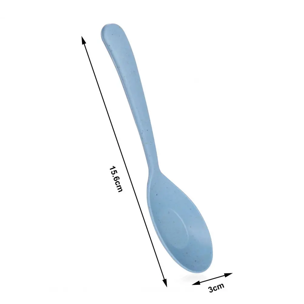 Soup Spoon Long Handle Cereal Spoon Plastic Serving Microwave Dishwasher Safe Porridge Kids Tableware Dinner