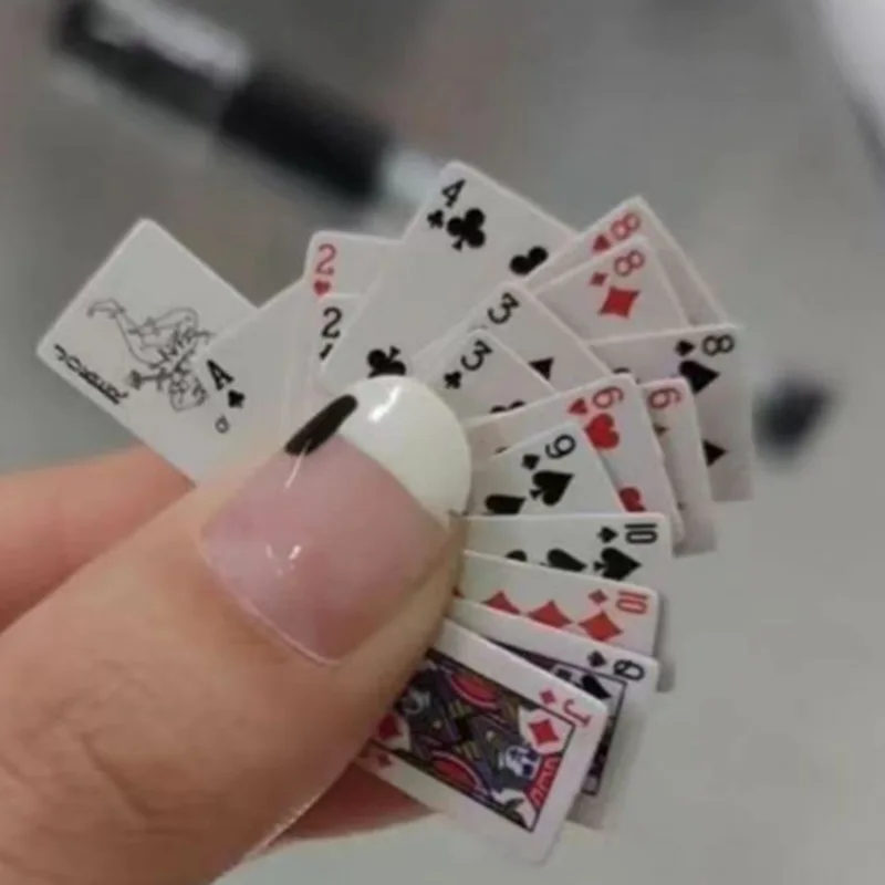 Portable Mini Poker Cards - Cute and Fun Travel Game