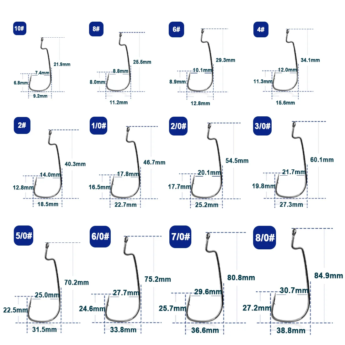 50pcs EWG Offset Hooks 2
