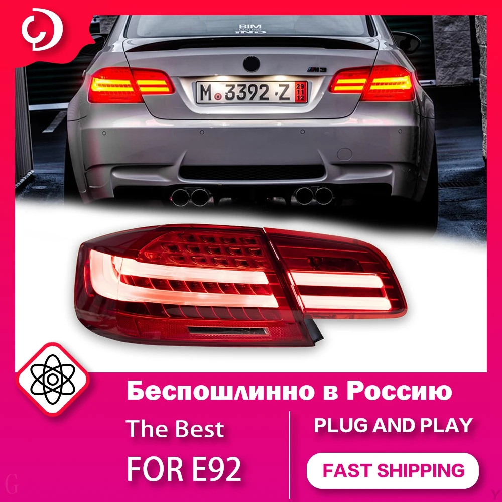 

AKD Car Styling Taillights for BMW M3 E92 2005-2013 2 Doors Tail Lamp Fog Lamp Dynamic Running Turn Signal Rear Reverse Brake