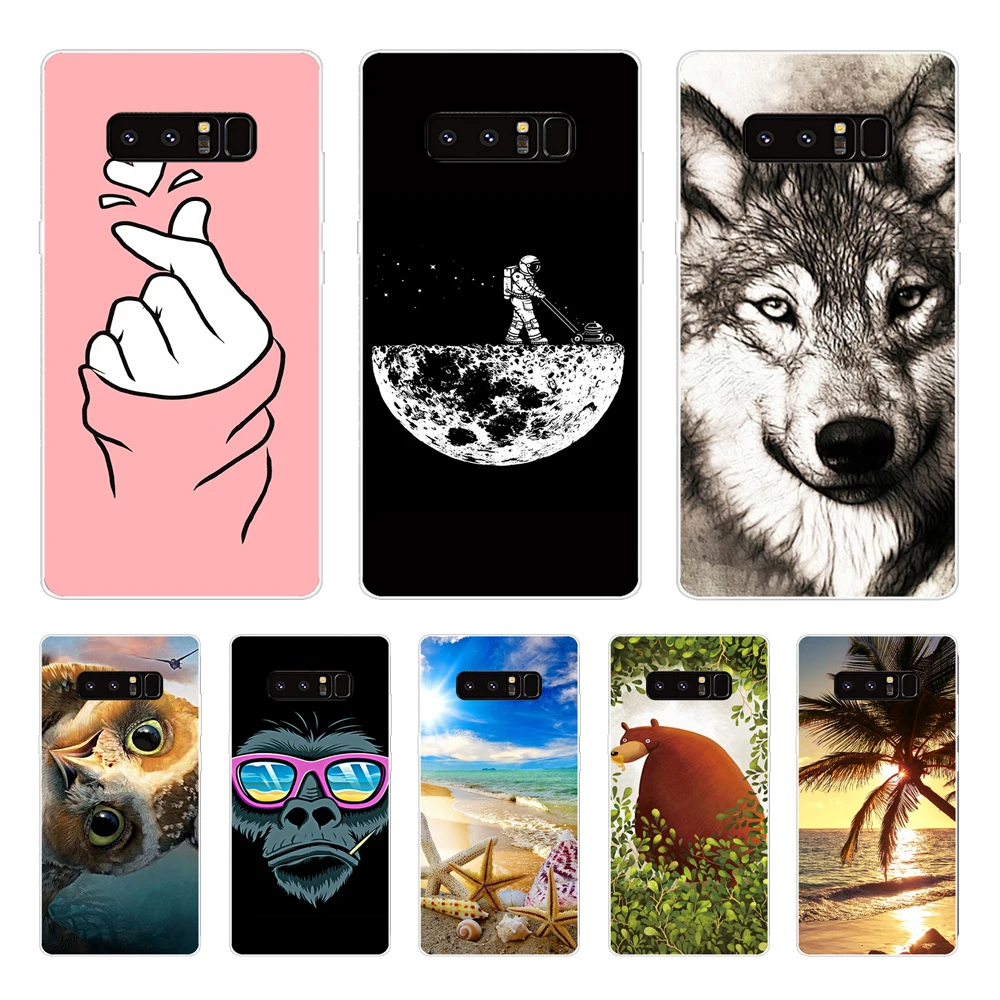 Custodia Per Samsung Galaxy Note 8 Cover Posteriore Per Samsung Note 8 Custodia In Silicone Coque Fundas