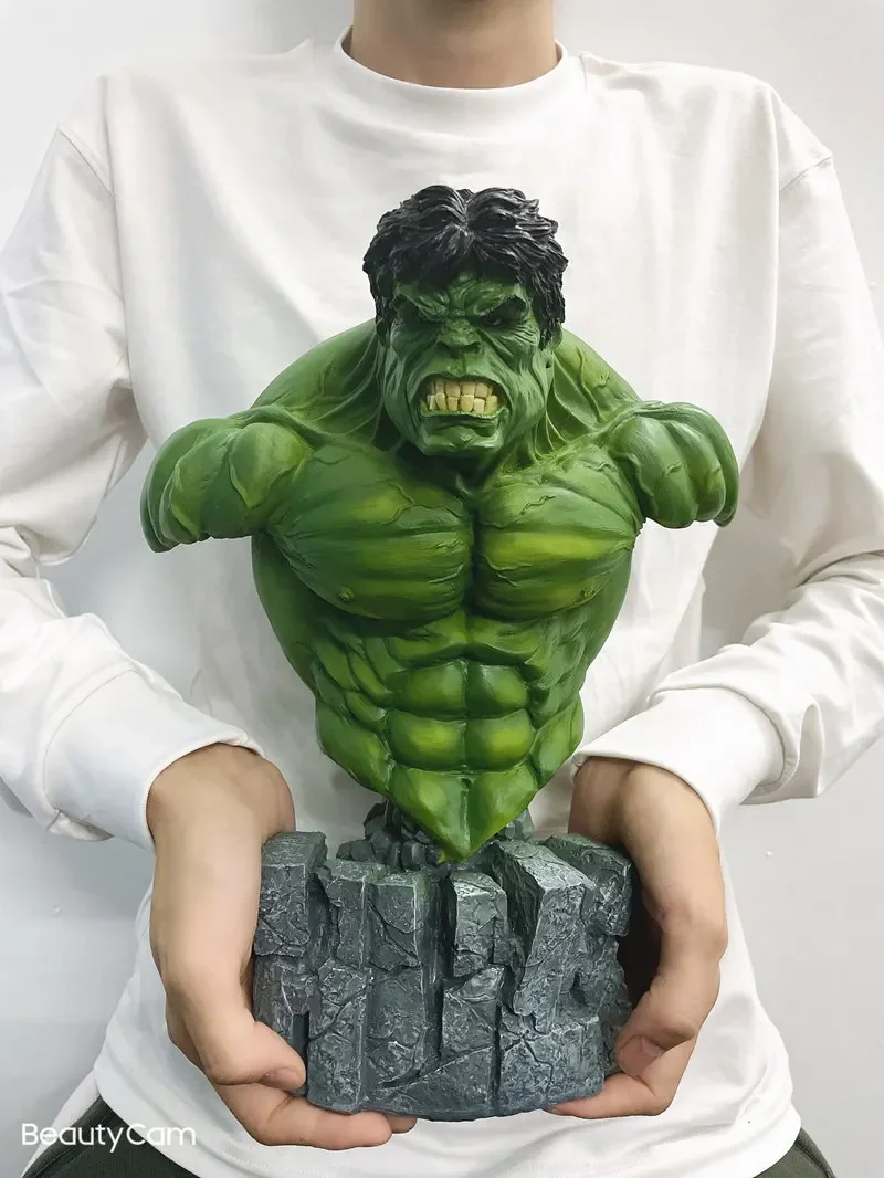30cm 1/4 Superhero green giant Hulk Bust action figure Resin