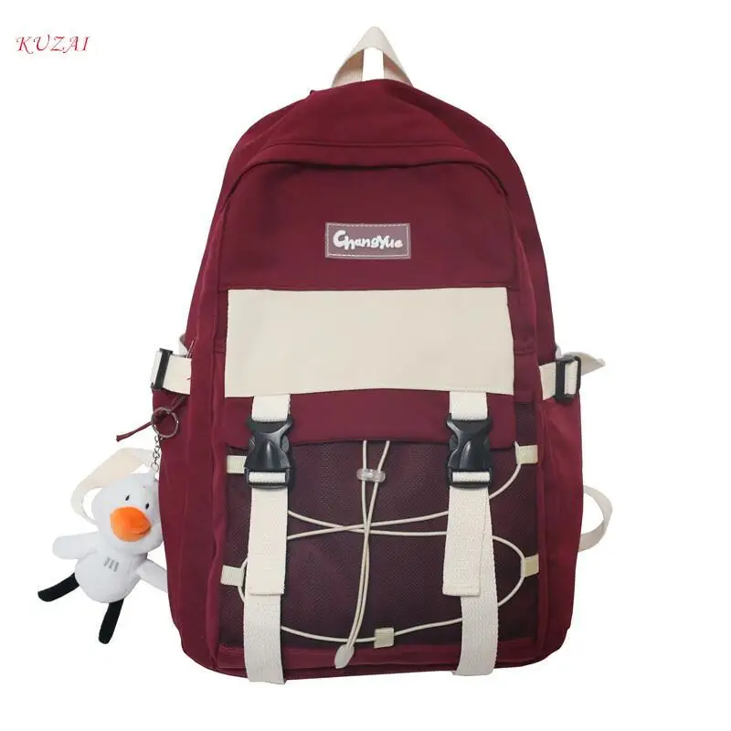 

Модный брендовый женский Универсальный вместительный рюкзак, водонепроницаемый школьный ранец для учеников Старшей школы, симпатичная маленькая свежая дорожная сумка для девушек