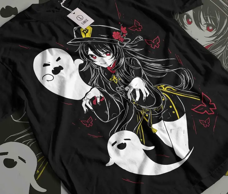 

Футболка для игр Hu Tao Genshin Impact VaporwaveImpact Raiden Shogun