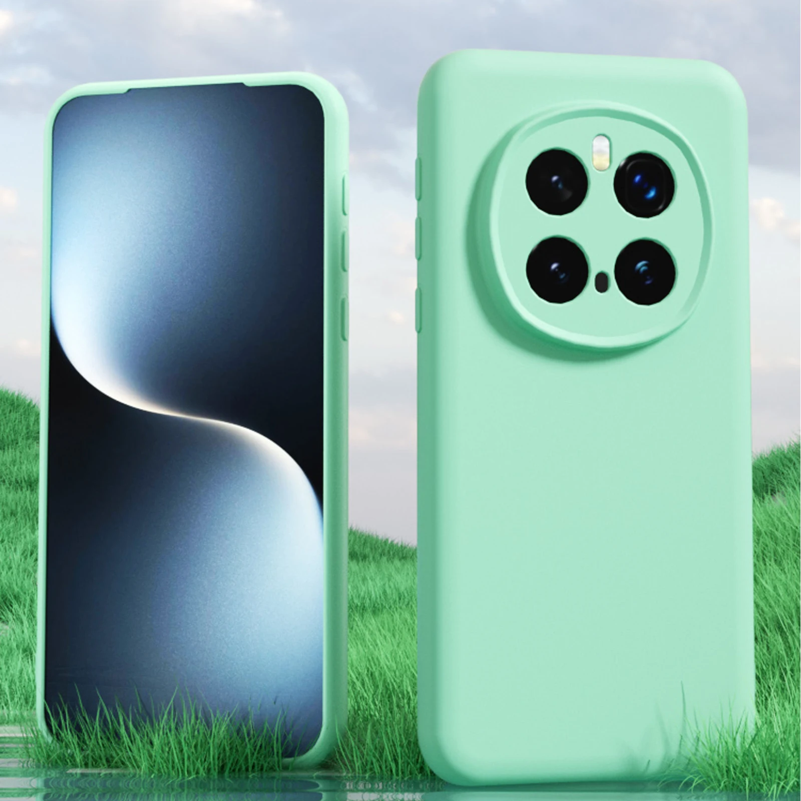 Wireless Charging Magnetic Liquid Silicone Case For Honor Magic 7 Pro Magic 6 5 Slim Soft Skin Fleece Camera Protection Cover magnetic wireless charging case
