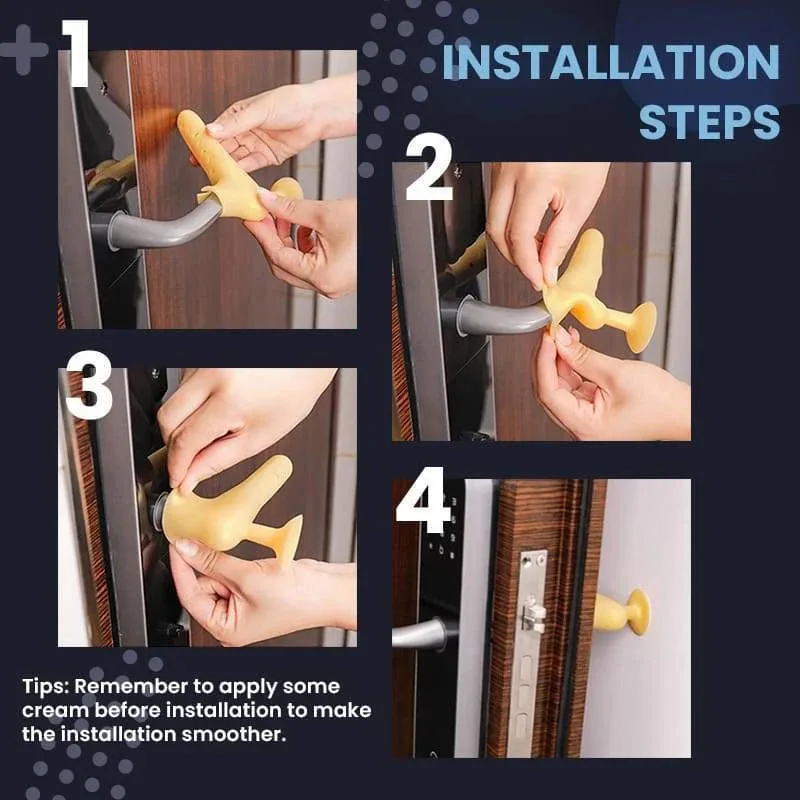 4 Coprimaniglie Porta In PVC - Antiscivolo E Morbidi | Per Bambini, Scuole E Casa