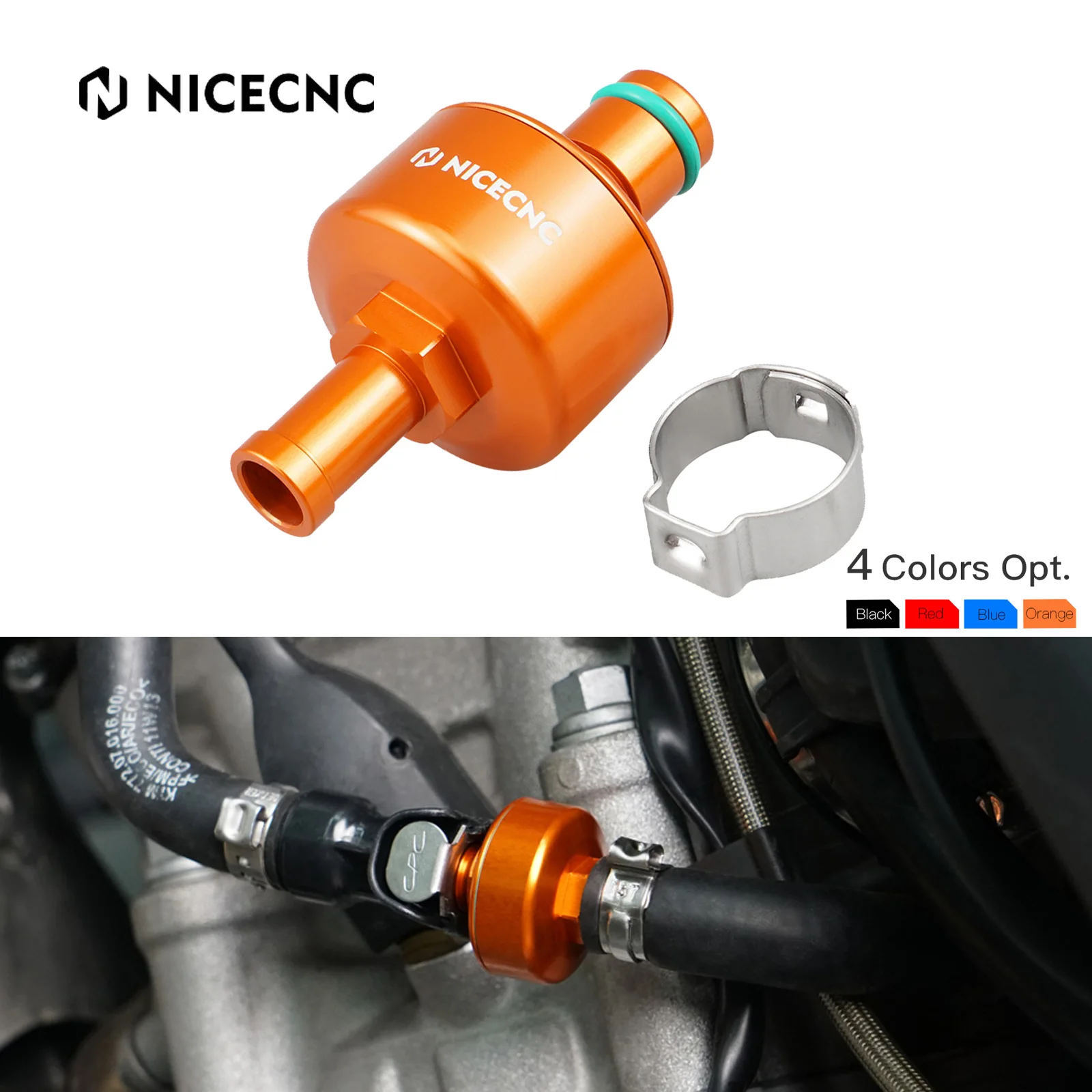 

NiceCNC For KTM 250 350 450 500 EXCF SXF XCF XCFW 2012-2023 2022 EXC XC XCW Six Days TPI 150 250 300 10 micron Fuel Oil Filter